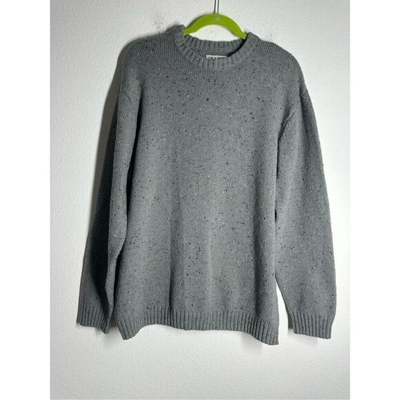 Line of Trend Men’s Wool Blend Gray Flecked Elbow Patches Size XL - Picture 1 of 10